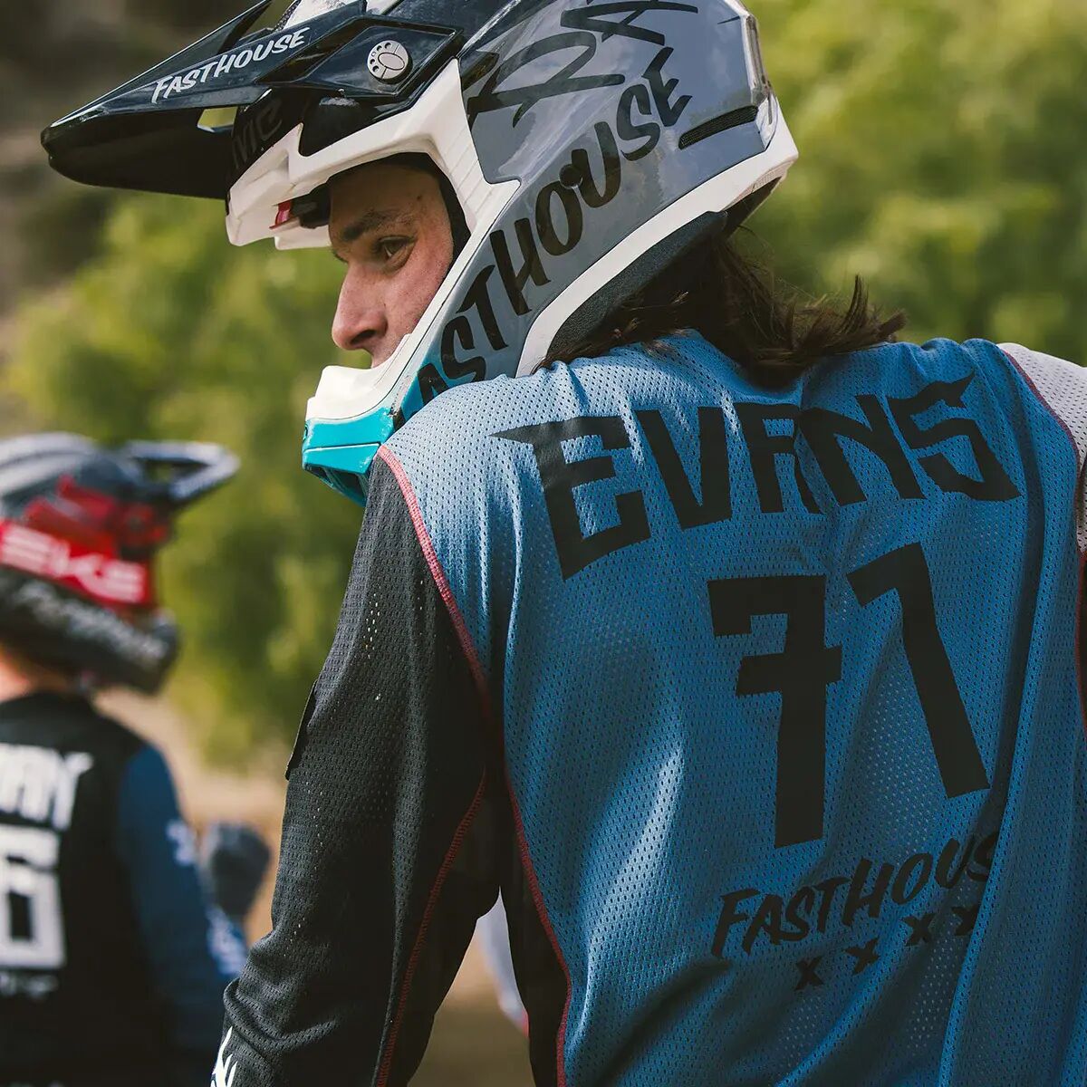 Fasthouse Grindhouse Air-Cooled Club MX Jersey - Black/Teal