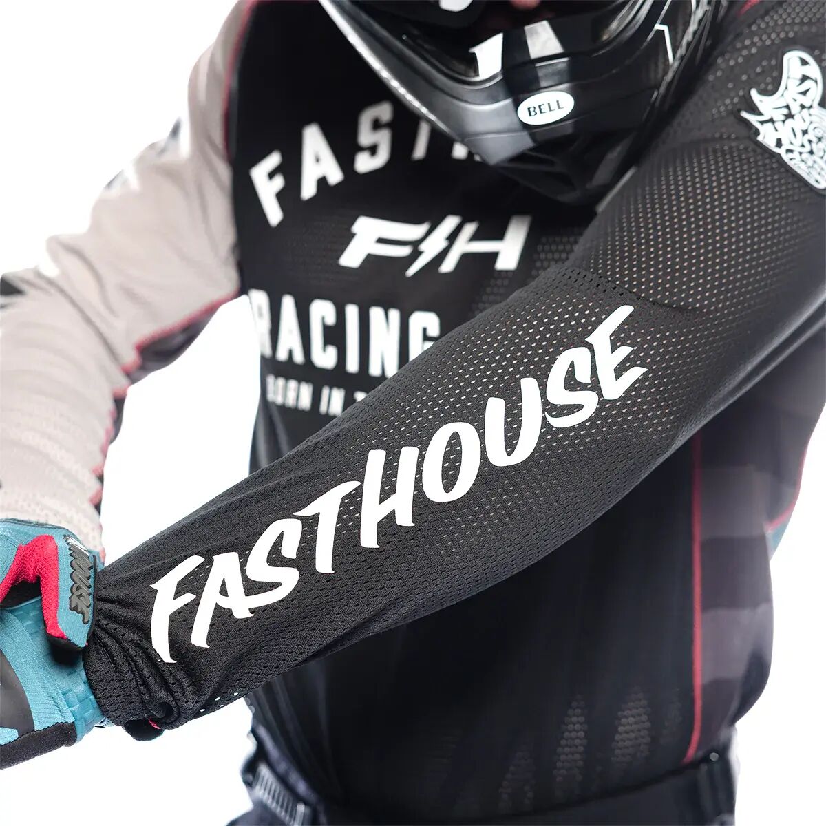 Fasthouse Grindhouse Air-Cooled Club MX Jersey - Black/Teal