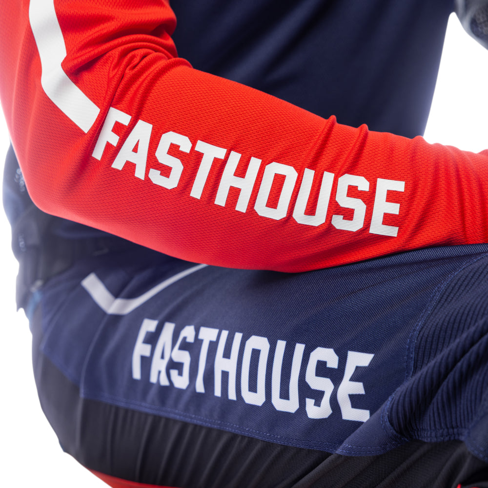Fasthouse 2025 Grindhouse Hudson Jersey - Blue/Red