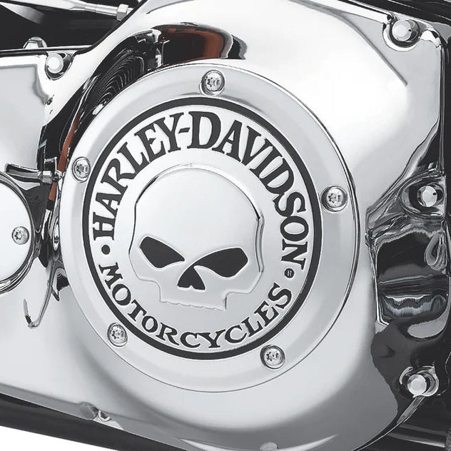 Harley-Davidson Willie G Skull Derby Cover - Chrome