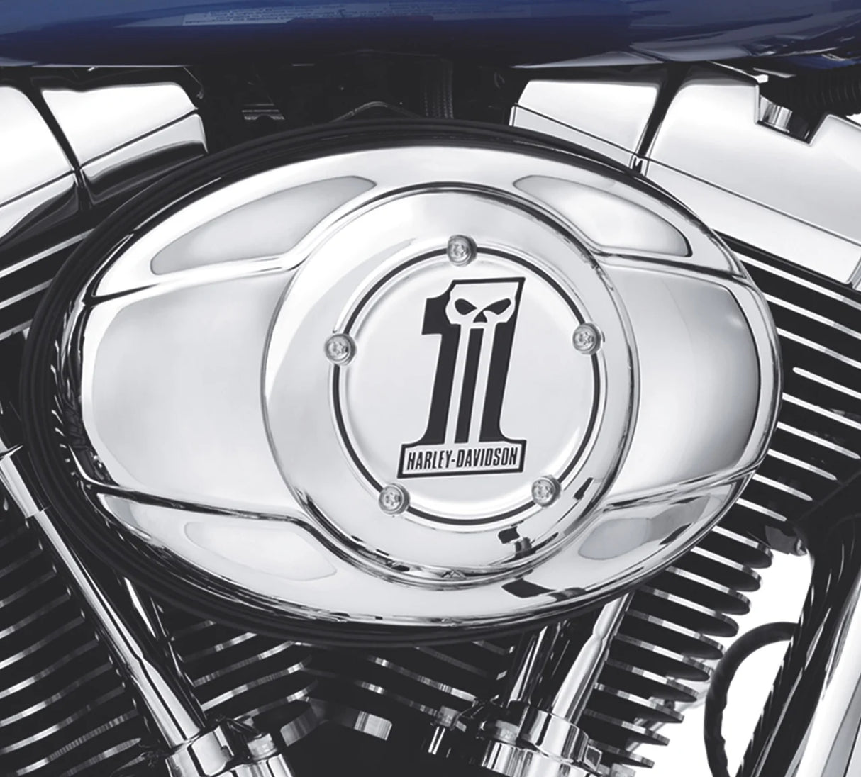 Harley-Davidson Number One Skull Air Cleaner Trim