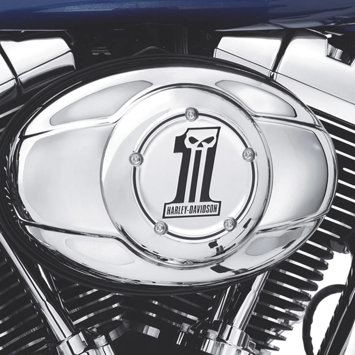 Harley-Davidson Number One Skull Air Cleaner Trim