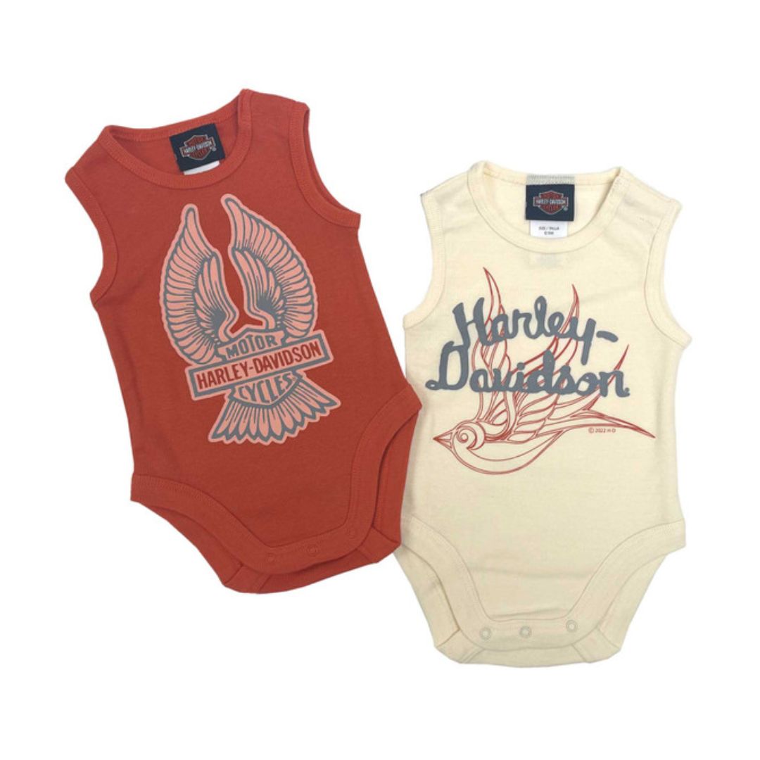 Harley-Davidson Baby Girl 2Pk Bodysuit