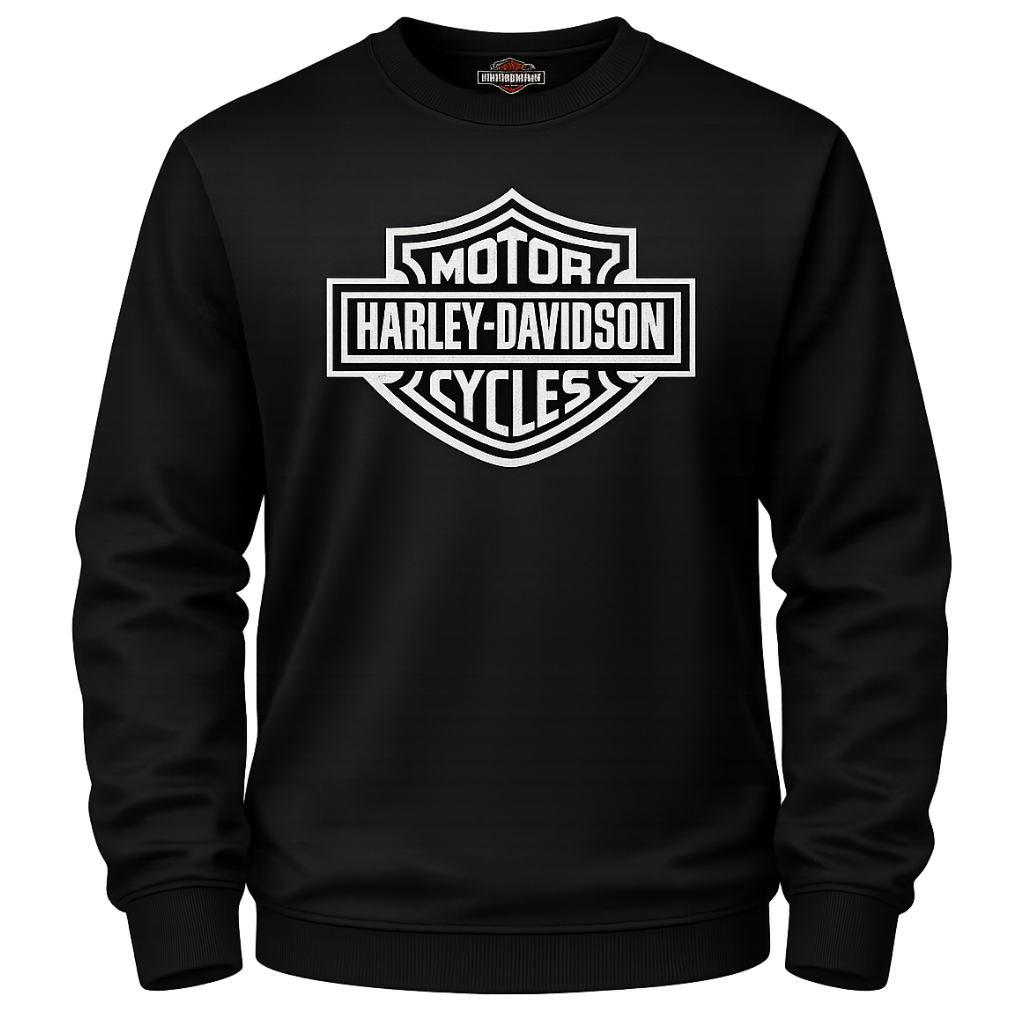 V-Twins x Harley-Davidson White B&S Crew Sweatshirt