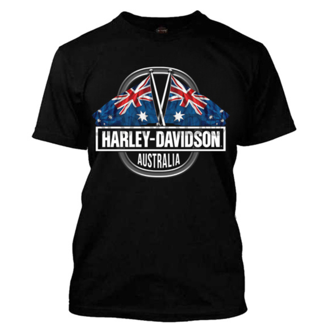V-Twins x Harley-Davidson Australian Flag T-Shirt