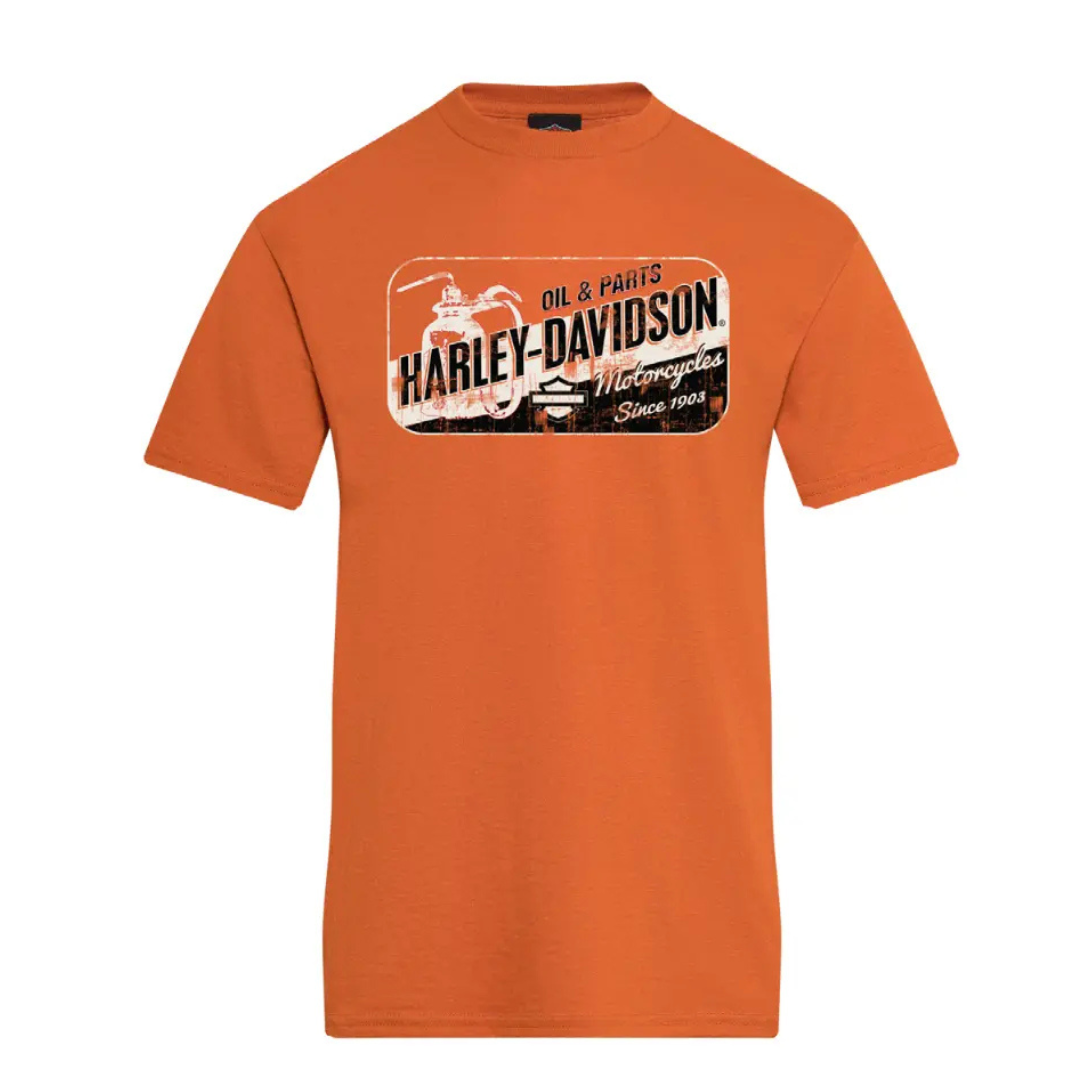 V-Twins x Harley-Davidson Men's Slick T-Shirt - Texas Orange