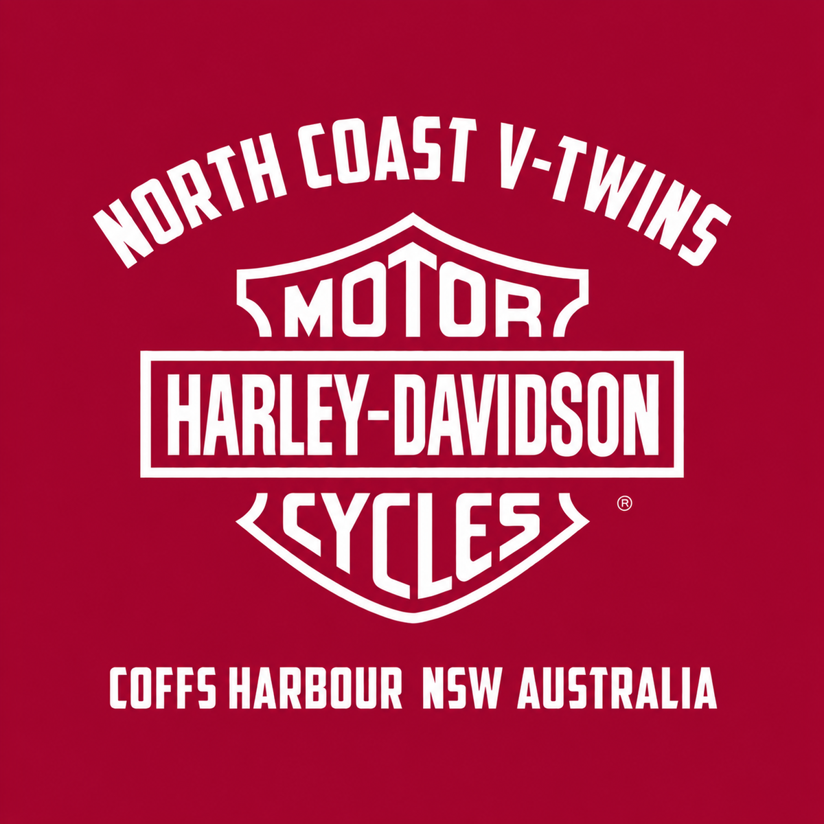 V-Twins x Harley-Davidson Men's Encounter T-Shirt - Cardinal Red