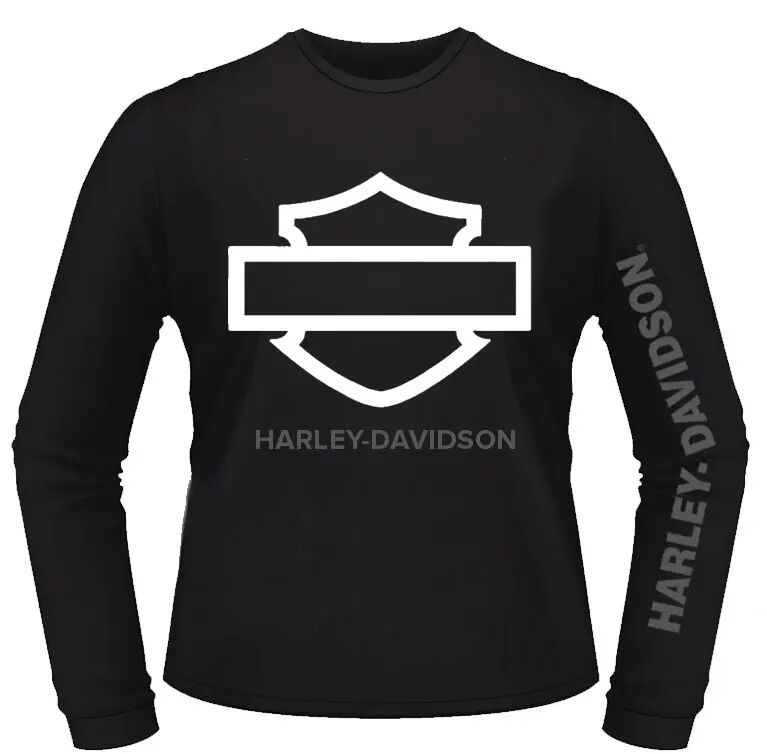 V-Twins x Harley-Davidson White B&S Outline Long Sleeve