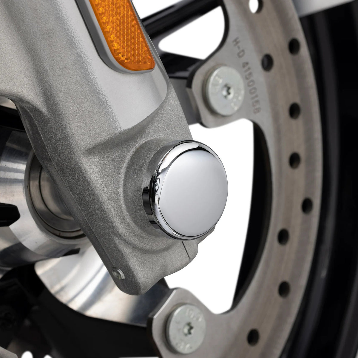 Harley-Davidson Chrome Front Axle Nut Covers