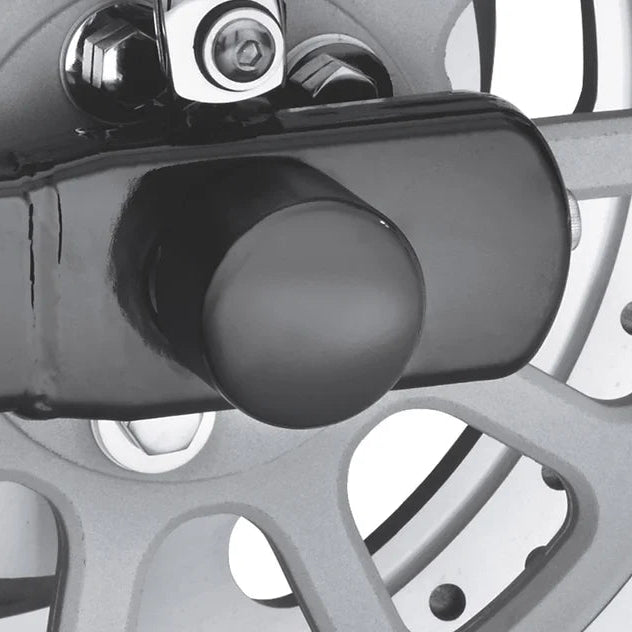 Harley-Davidson Rear Axle Nut Covers - Gloss Black
