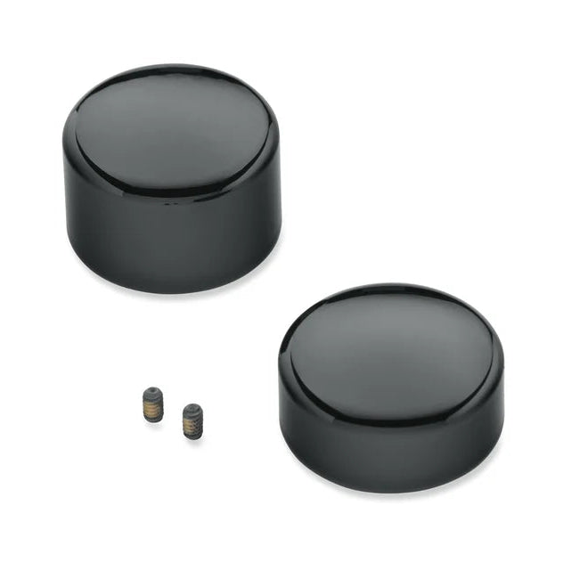Harley-Davidson Rear Axle Nut Covers - Gloss Black