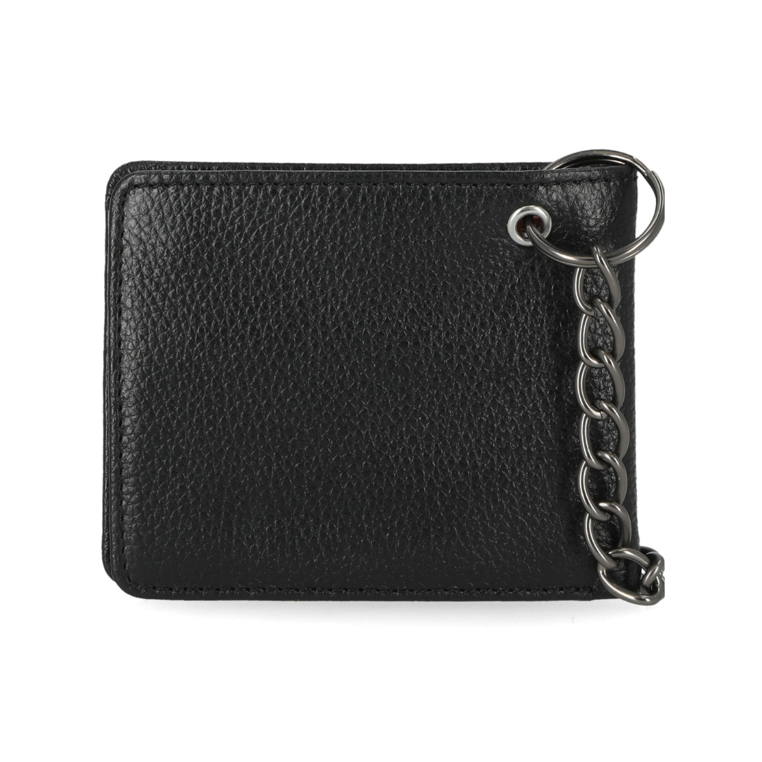 Harley-Davidson Men's Bar & Shield Core Pebble Biker Chain Bi-Fold Wallet - Black