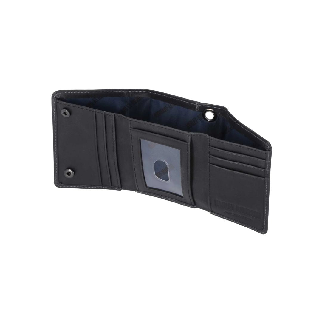 Harley-Davidson Willie G Snap Trifold Wallet - Black