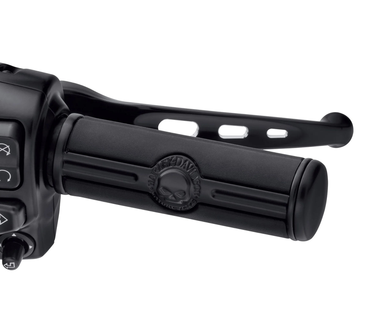 Harley-Davidson Willie G Skull Handgrips - Black