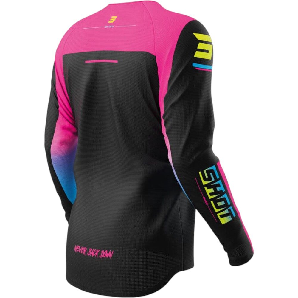 Shot Draw Kids Block Jersey  - Pink