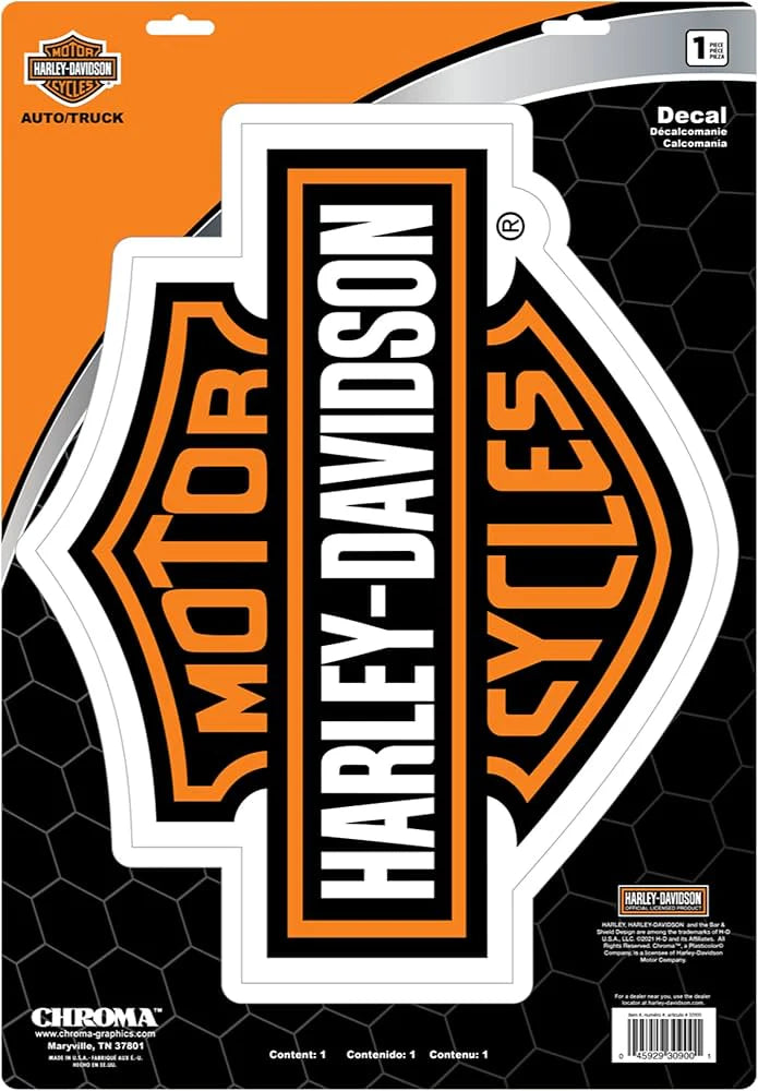 Harley-Davidson Large B&S Decal