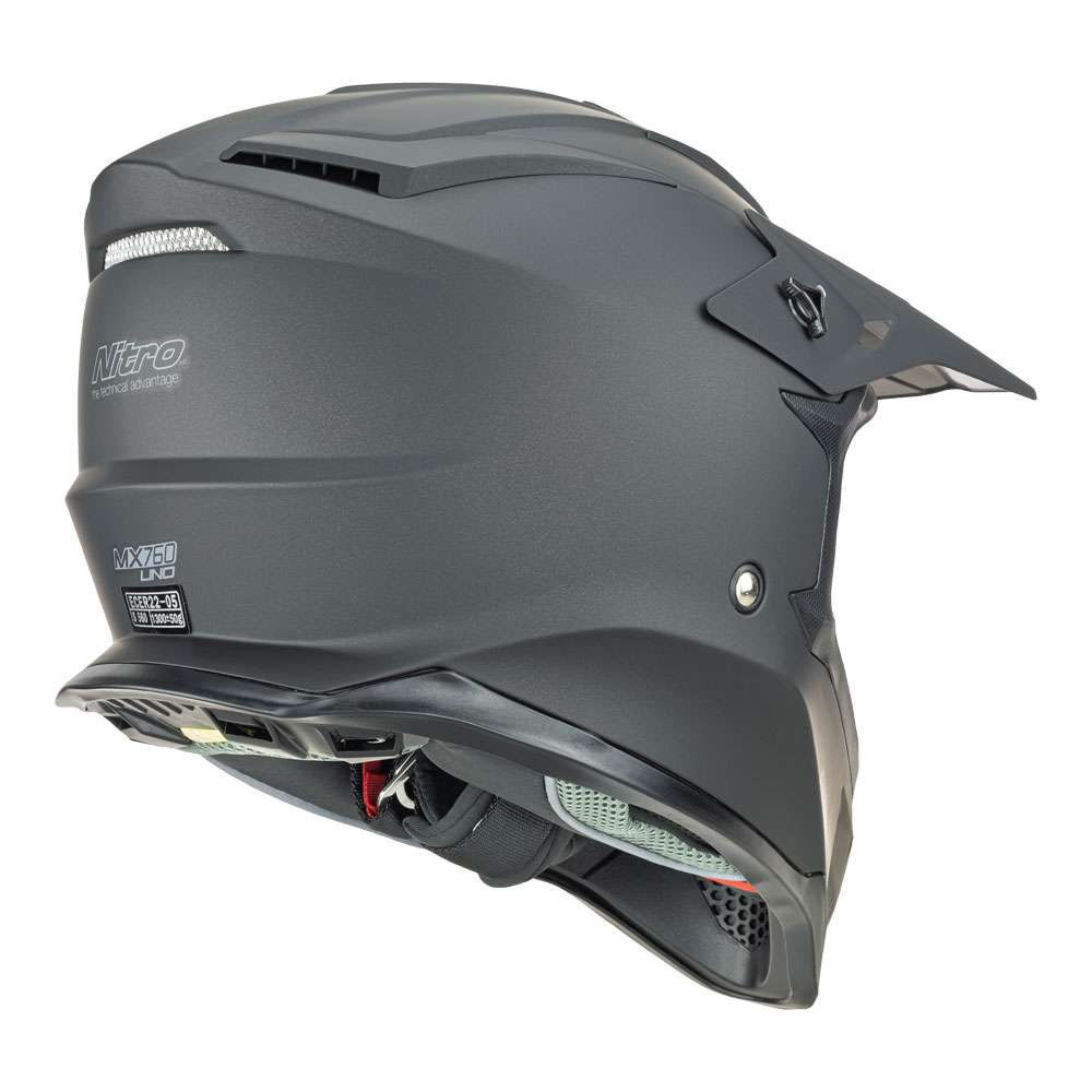 Nitro MX760 Helmet - Satin Black