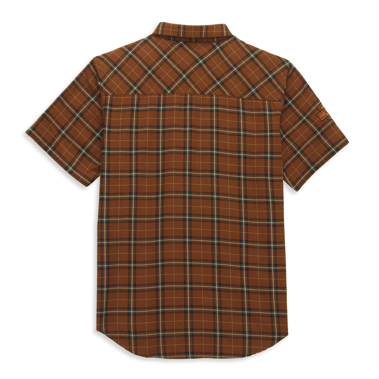 Harley-Davidson Men's Embroidered Graphic Plaid Shirt