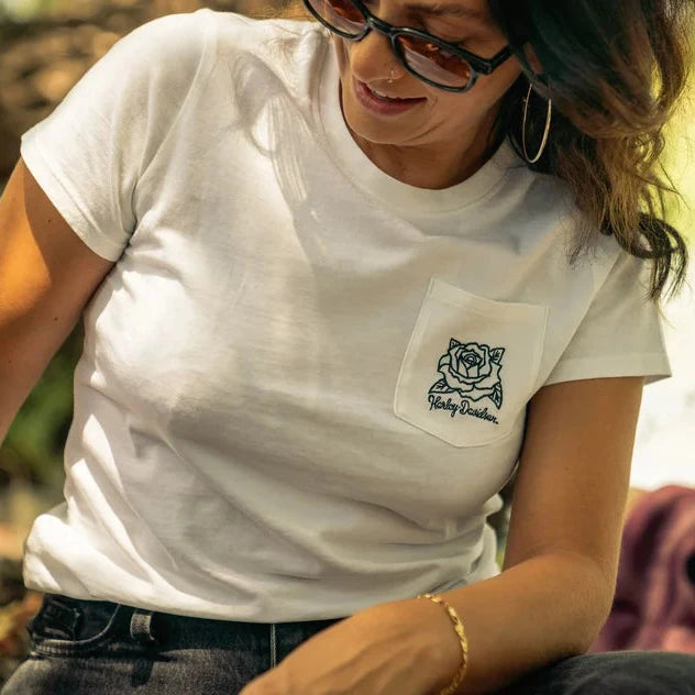 Harley-Davidson Women's Rosebud Pocket Tee