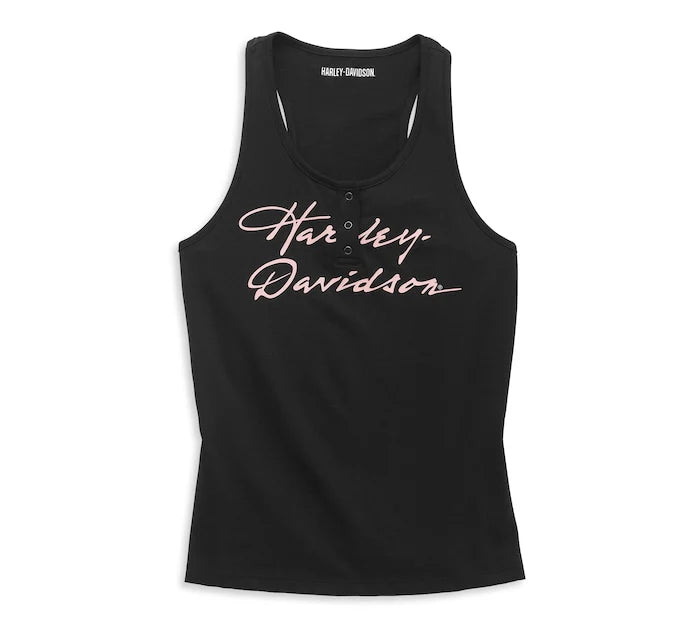 Harley-Davidson Women's Script Font Racerback Tank