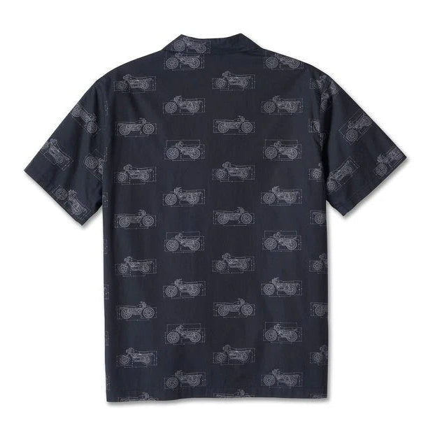 Harley-Davidson Men's Fueled Printed Button-Up Shirt