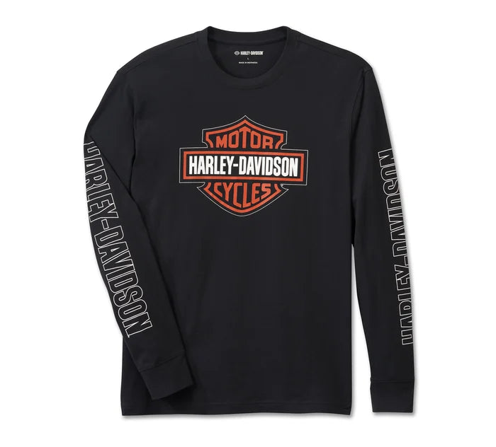 Harely-Davidson Men's Bar & Shield Long Sleeve Pajama Set