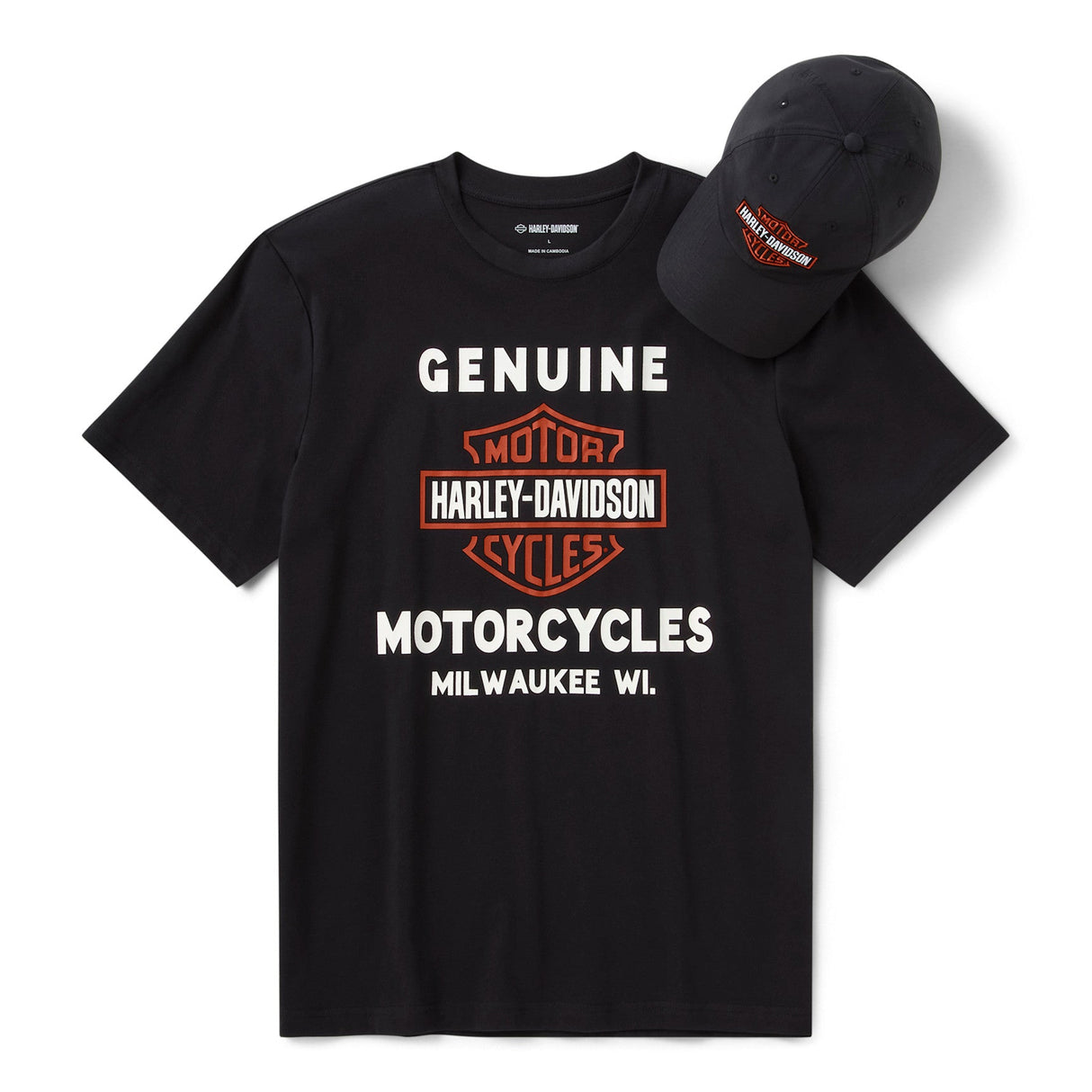Harley-Davidson Men's Bar & Shield Hat & Tee Set