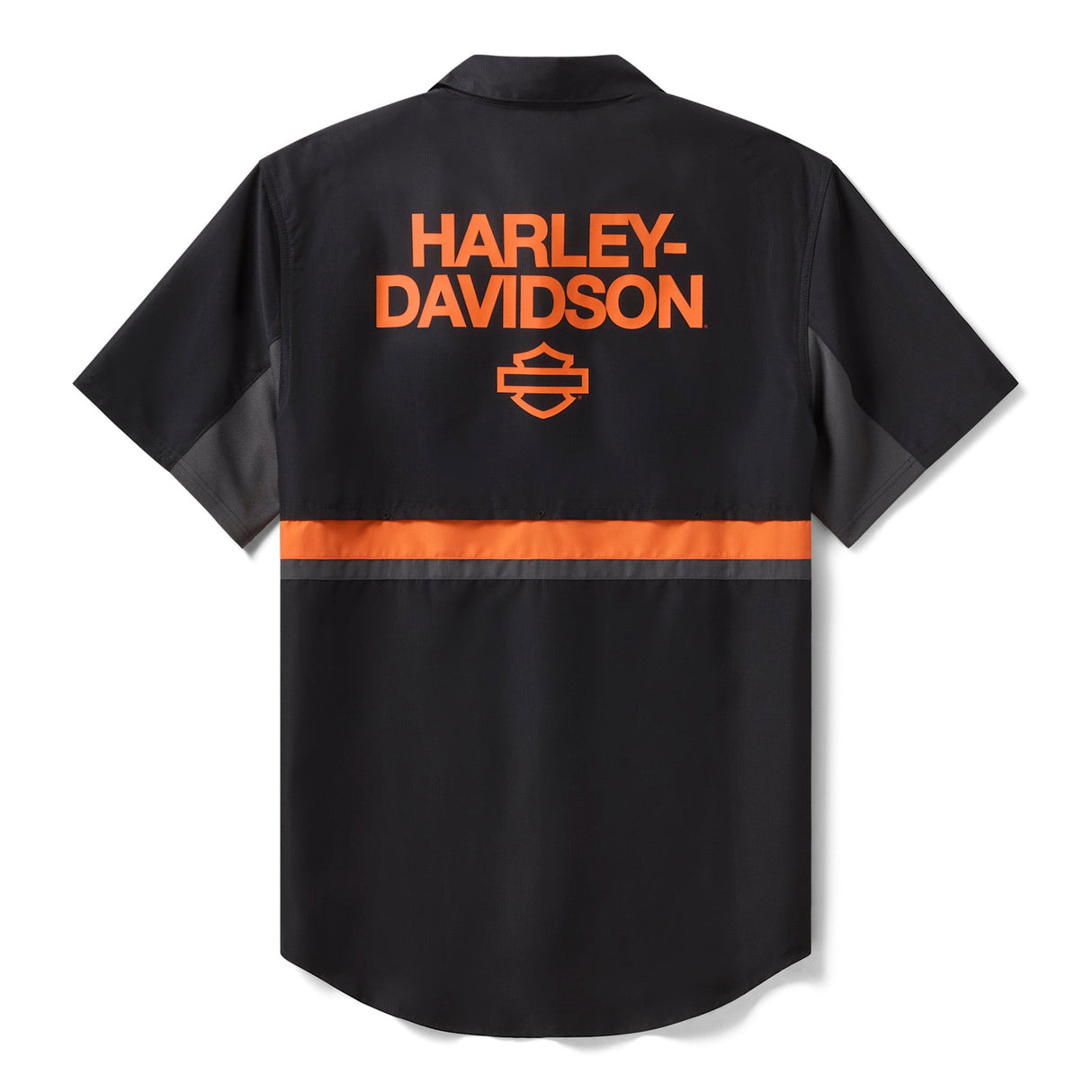 Harley-Davidson Men's H-D TECH Vented Short Sleeve Shirt (Black)