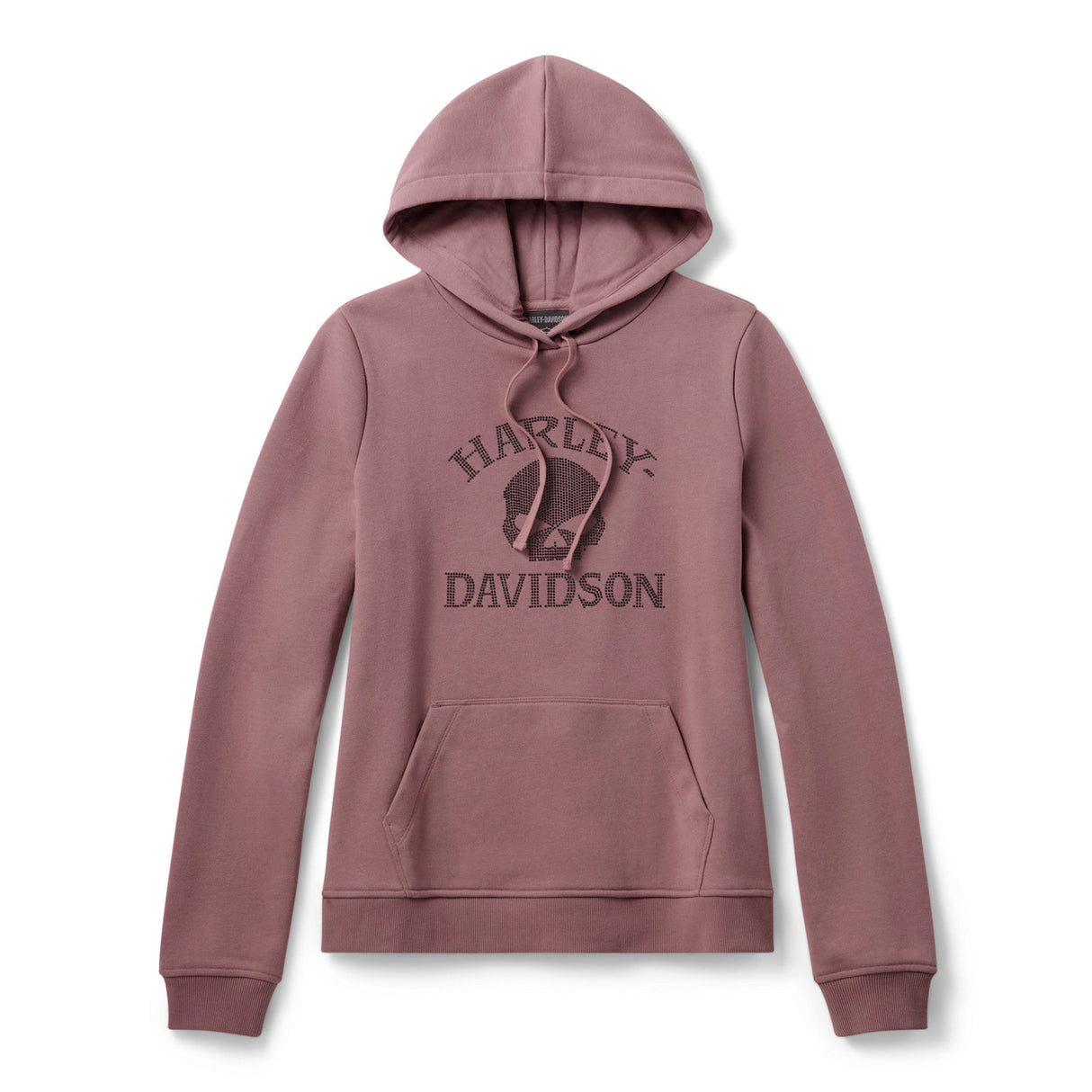 Harley-Davidson Women's Willie G Skull Bling Hoodie - Pink