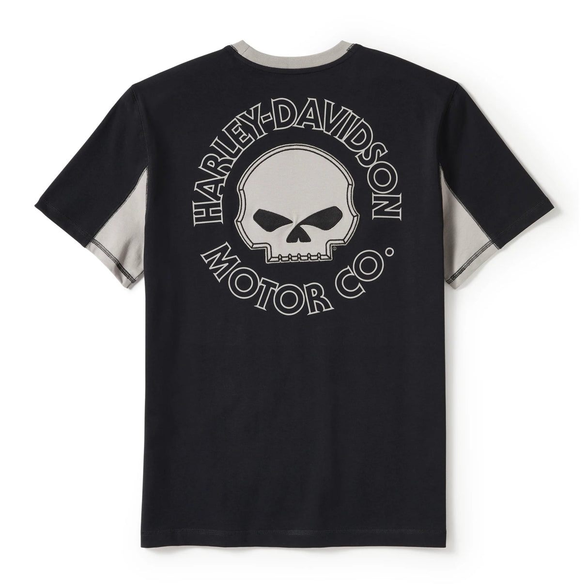 Harley-Davidson Men's Willie G Skull Colorblock Short Sleeve Tee