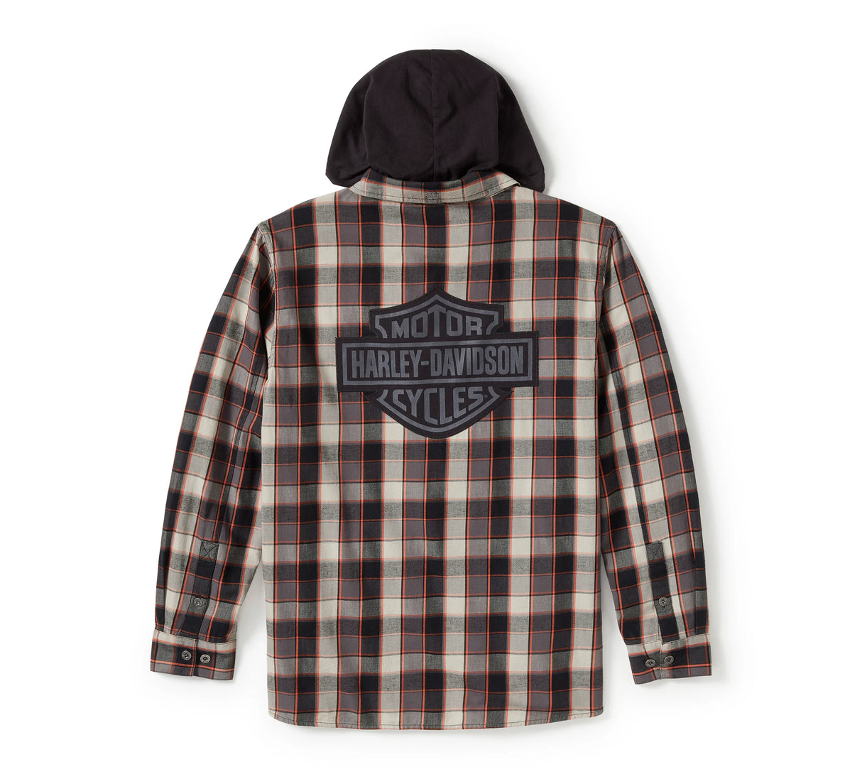 Harley-Davidson Men's Metal Bound Long Sleeve Hooded Shirt