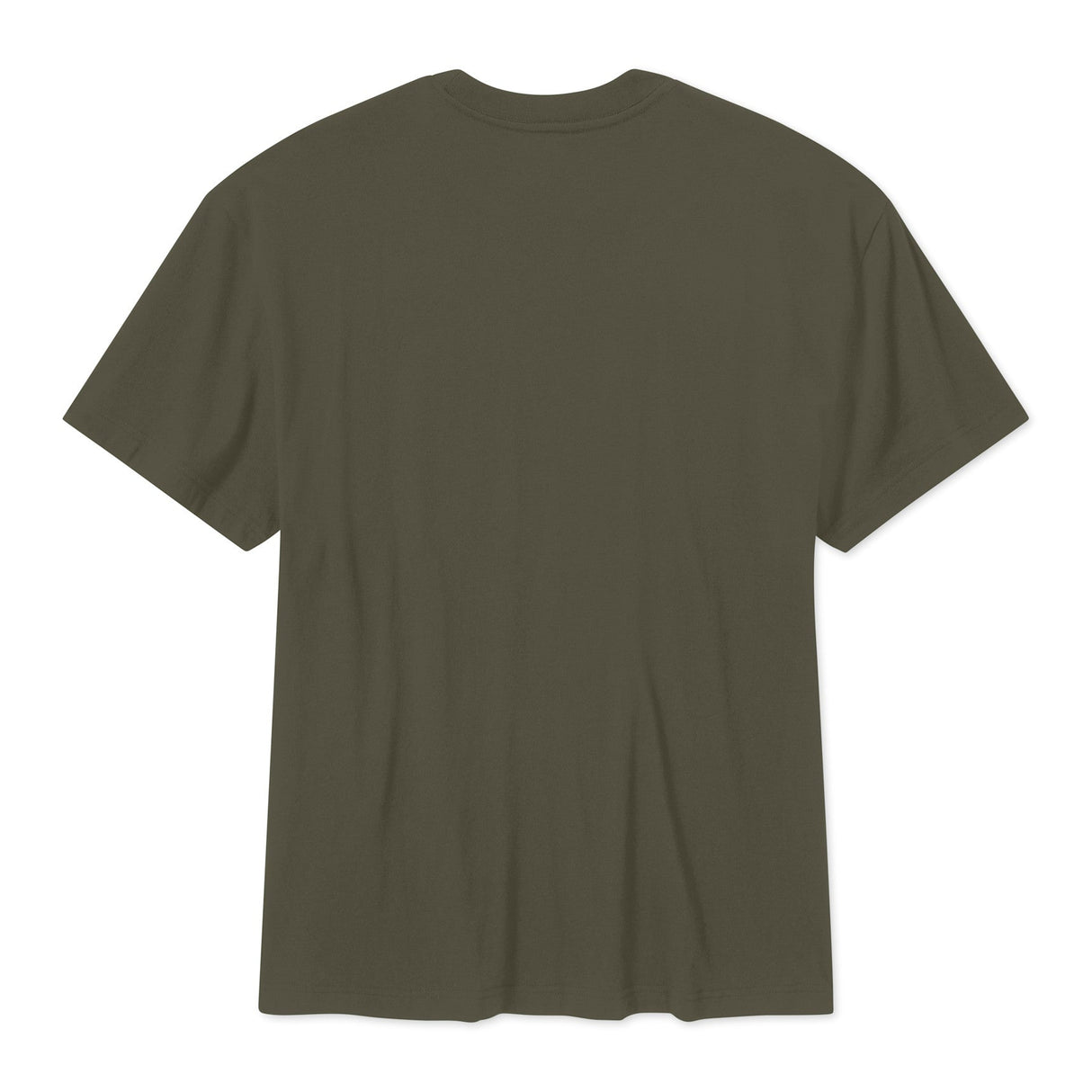 Green t-shirt on a white background