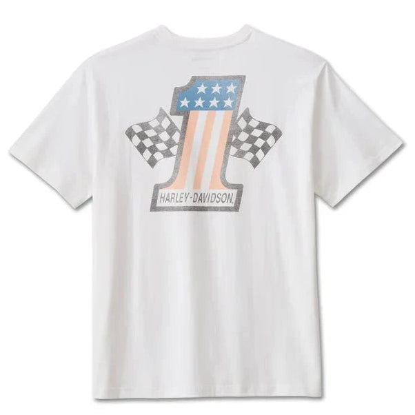 Harley-Davidson Men's #1 Racing T-Shirt - White