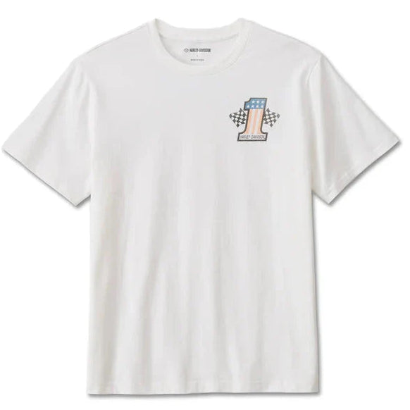 Harley-Davidson Men's #1 Racing T-Shirt - White