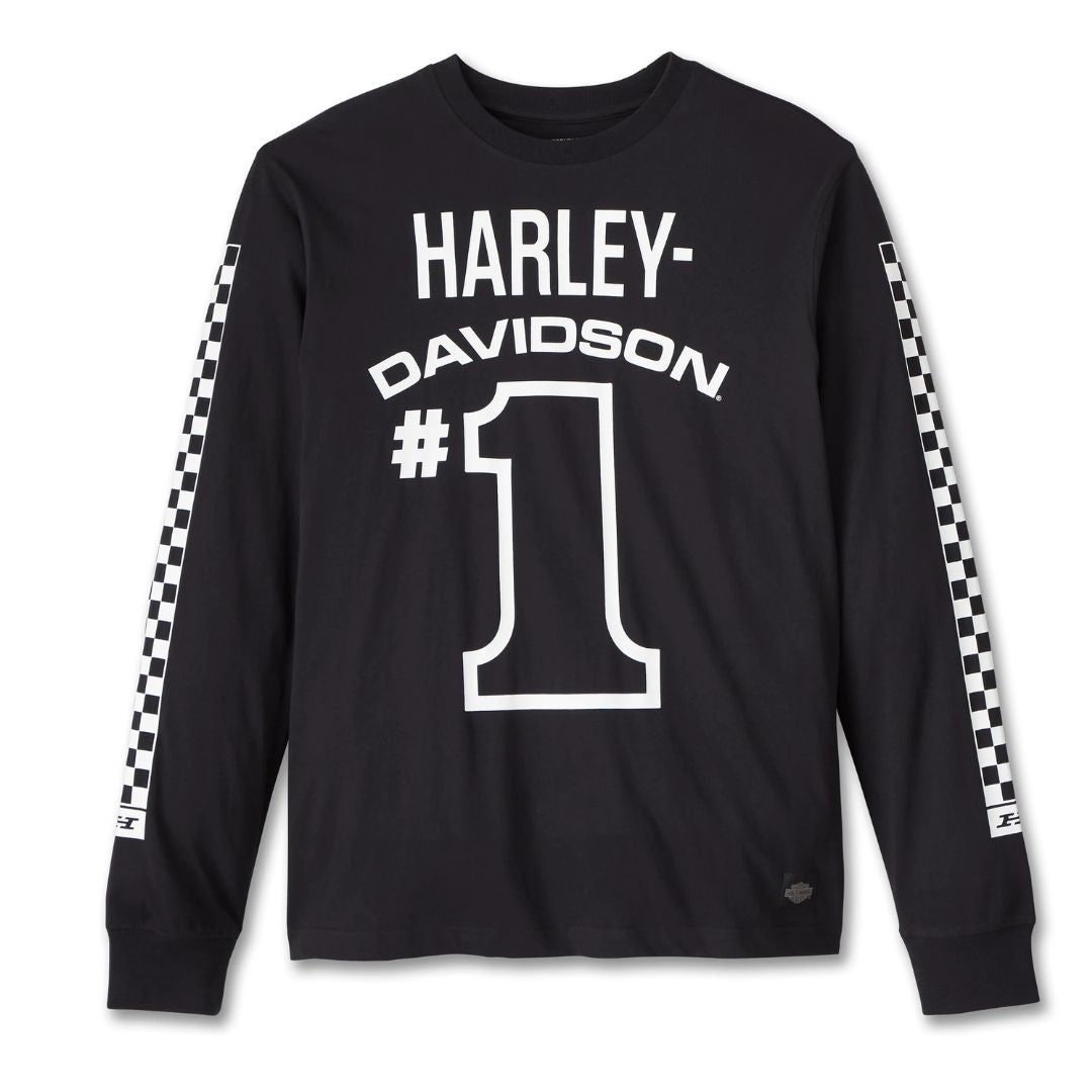 Harley-Davidson Men's #1 Racing Long Sleeve T-Shirt