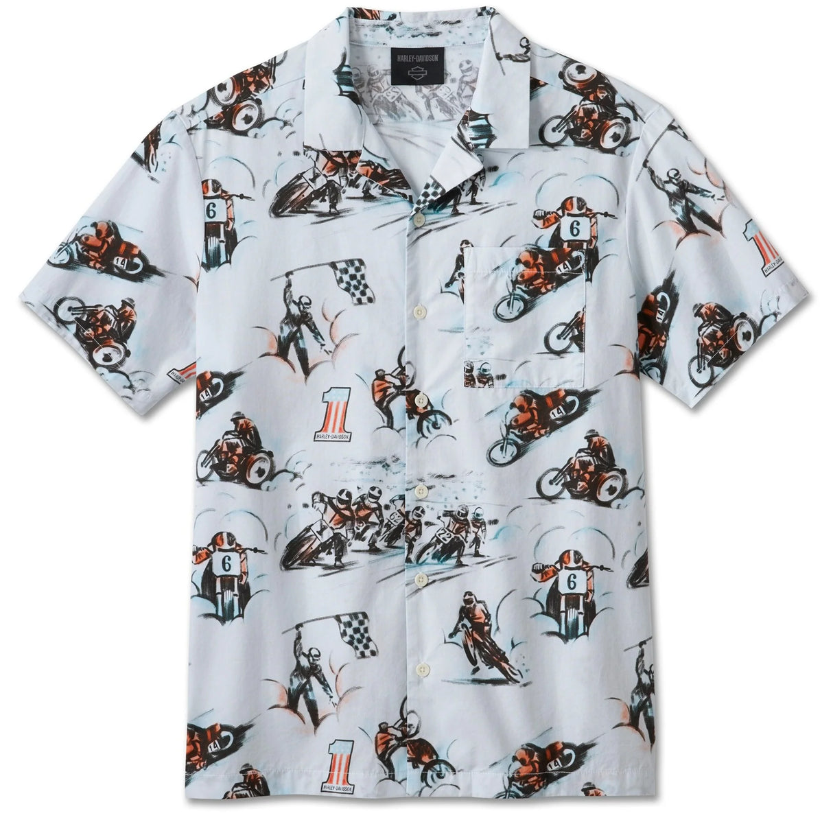 Harley-Davidson Men's Woven Shirt - Aloha Print