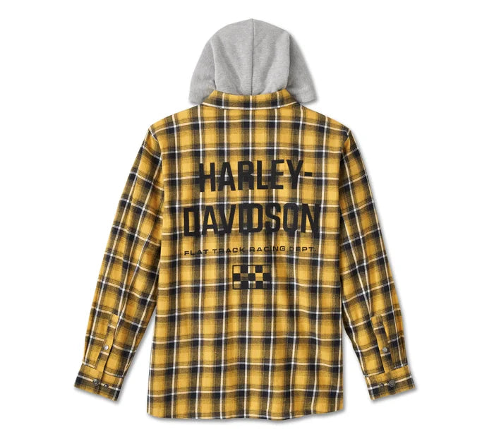 Harley-Davidson Men's Burner Long Sleeve Hooded Shirt