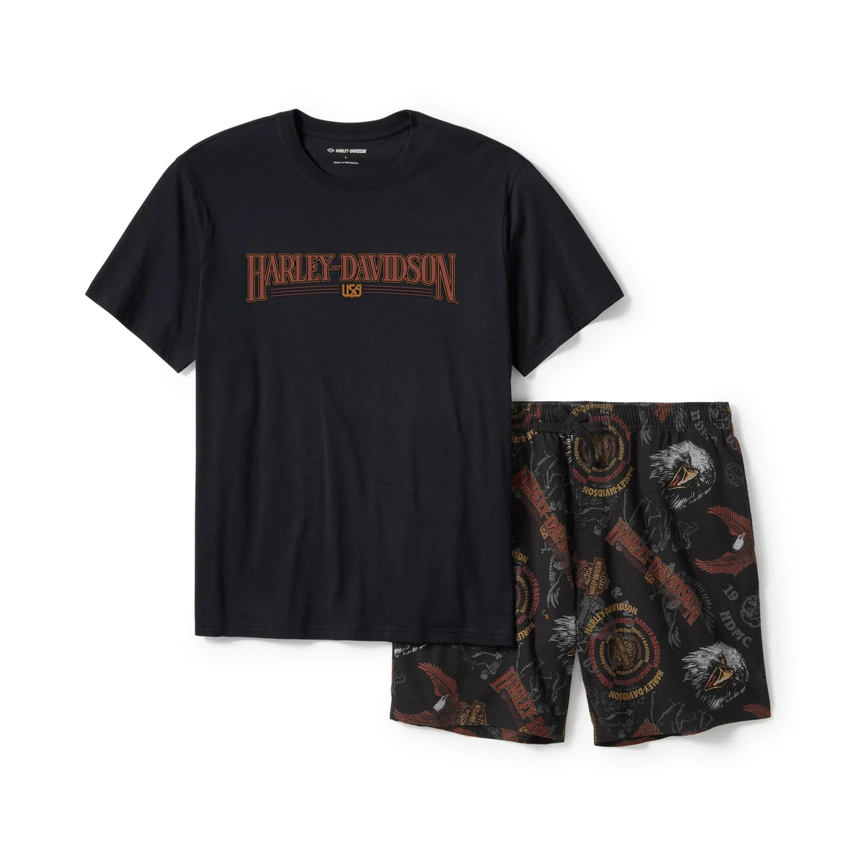 Harley-Davidson Men's 80s Tank Pajama Shorts Set