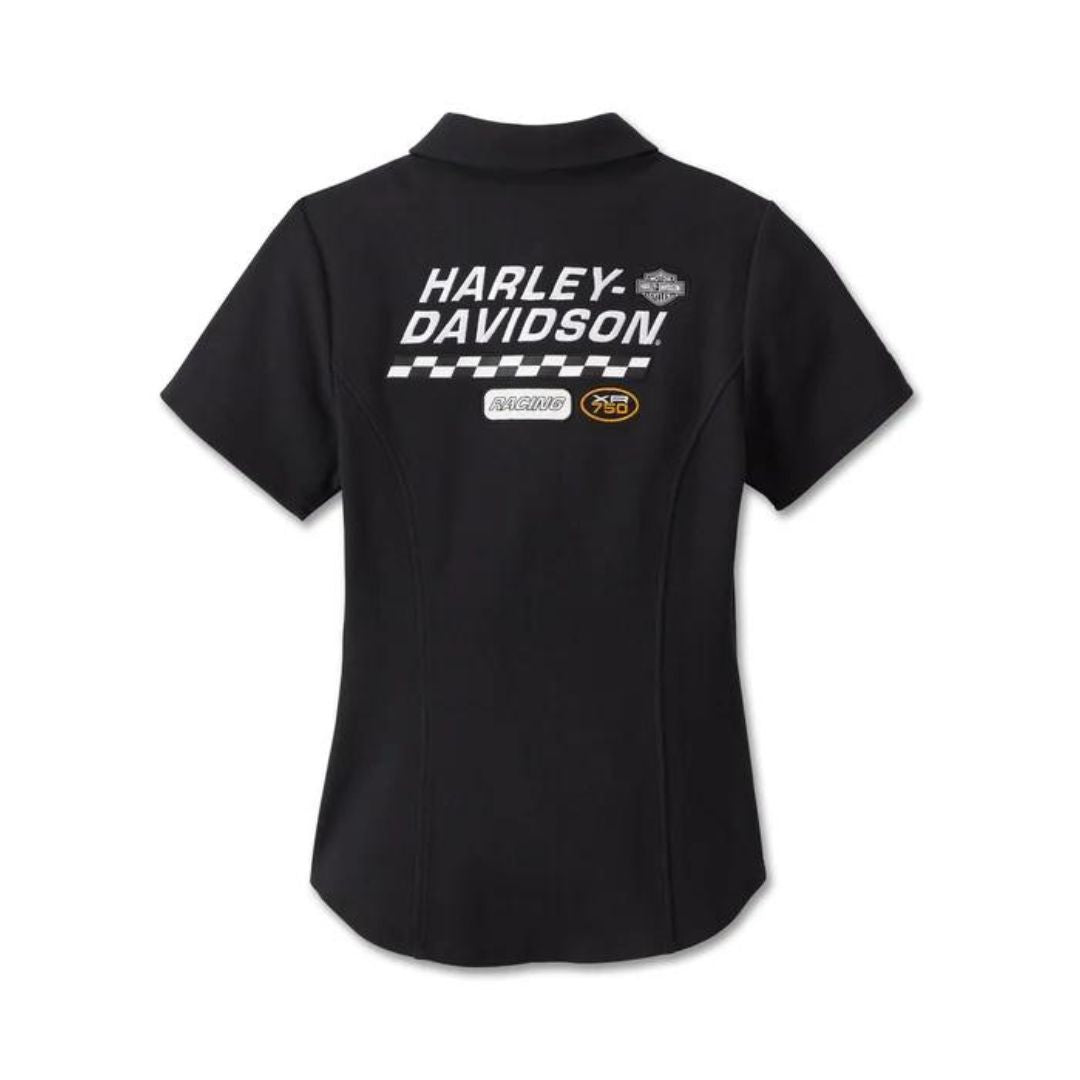 Harley-Davidson Women's #1 Racing Zip Front Top