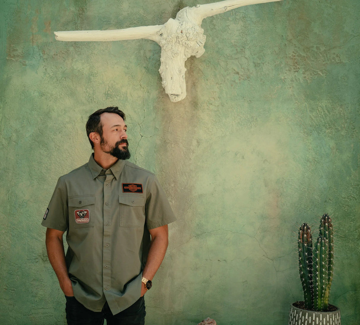 Harley-Davidson Men's V-Twin Equipped Solid Mechanics Shirt