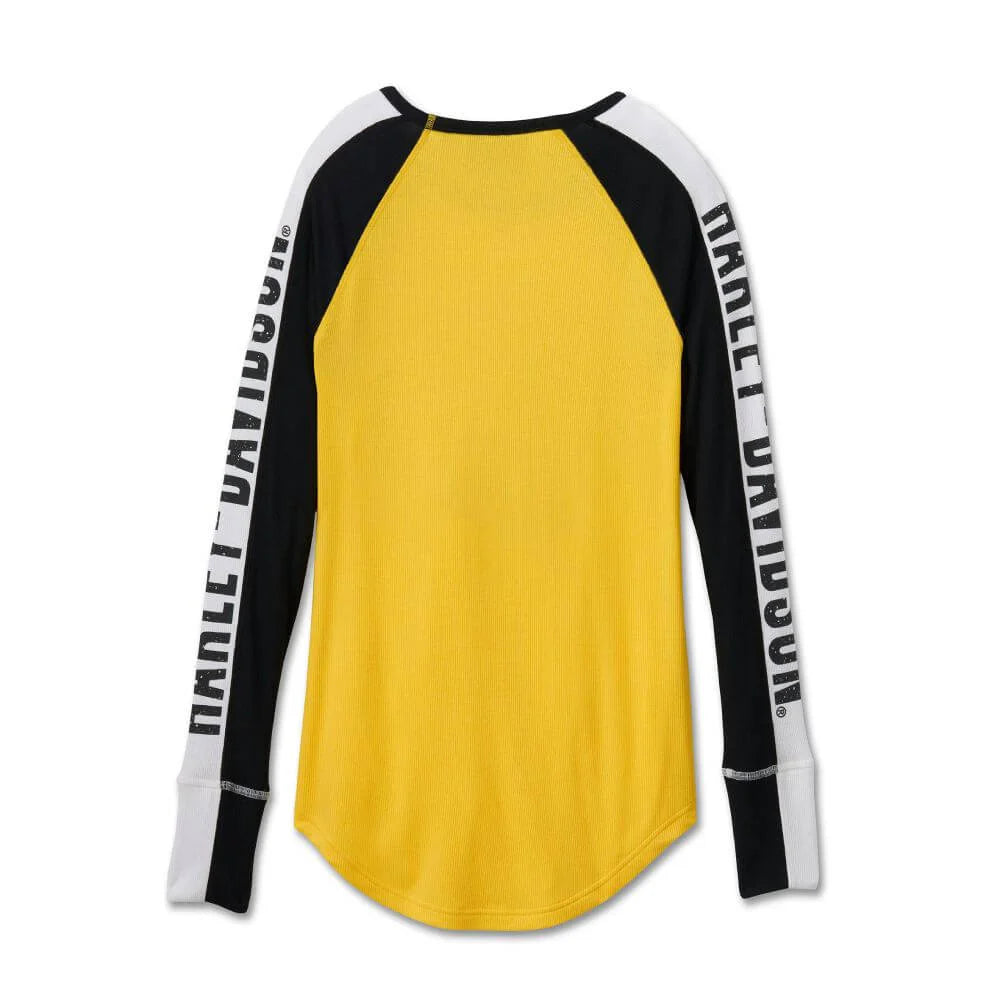 Harley-Davidson Women's Long-Sleeve Shirt - Yellow