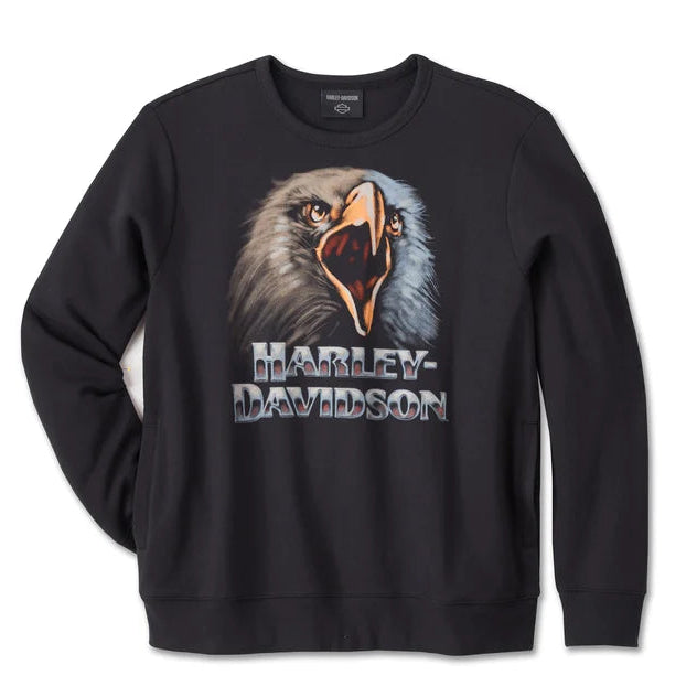 Harley-Davidson Men's Shadow Bird Crew Neck Sweatshirt