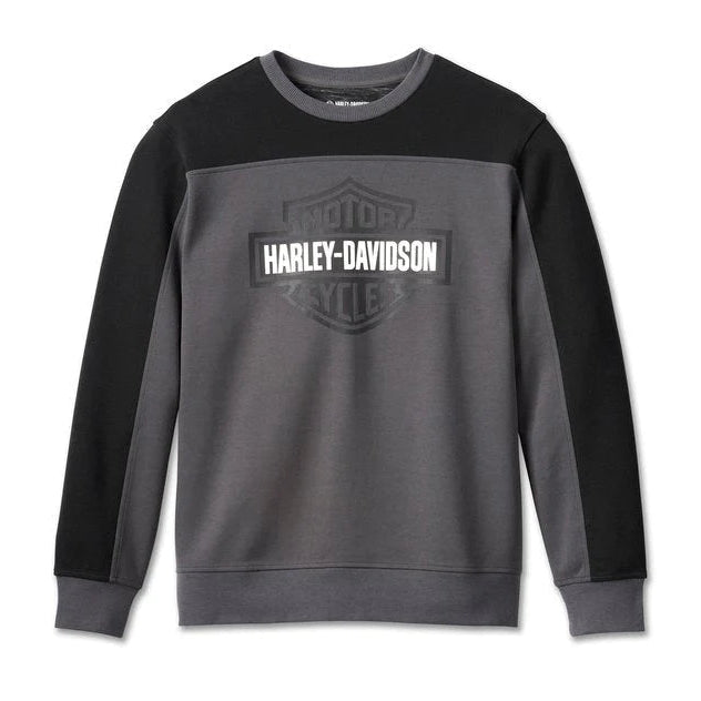 Harley-Davidson Men's Knit Sweatshirt - Dark Grey