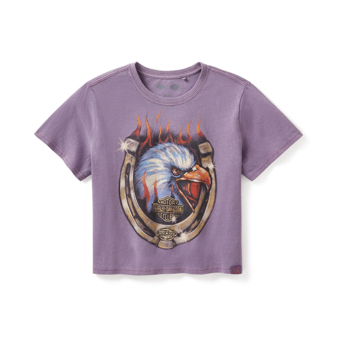 Harley-Davidson x Dickies Women's Flaming Eagle Boxy Crop Tee