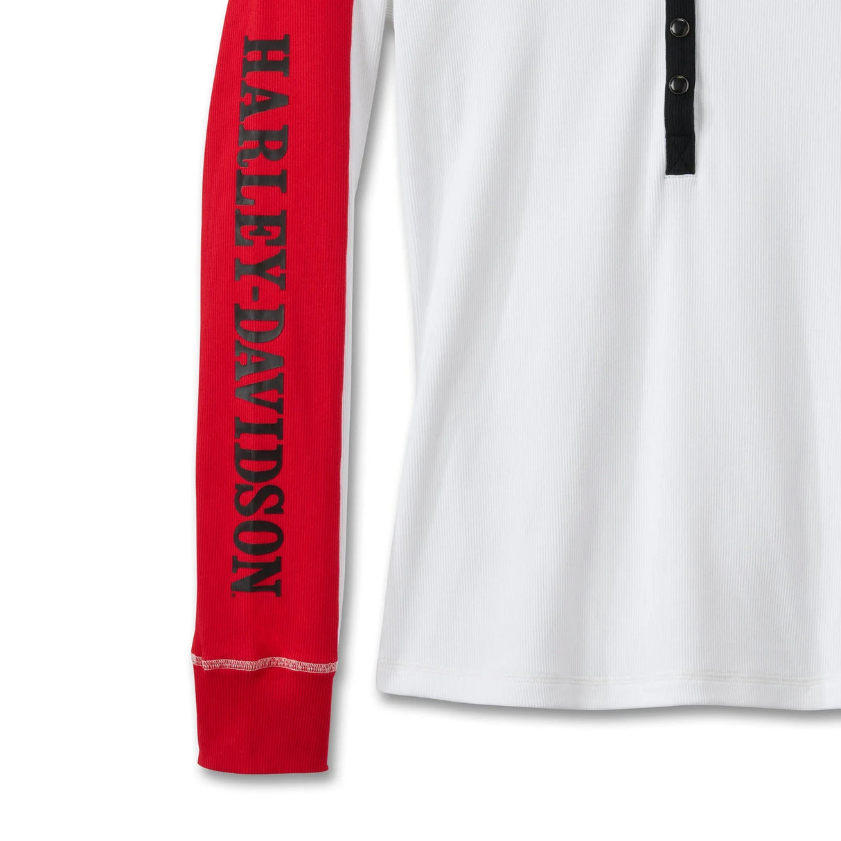 Harley-Davidson Women's B&S Snap Front Henley