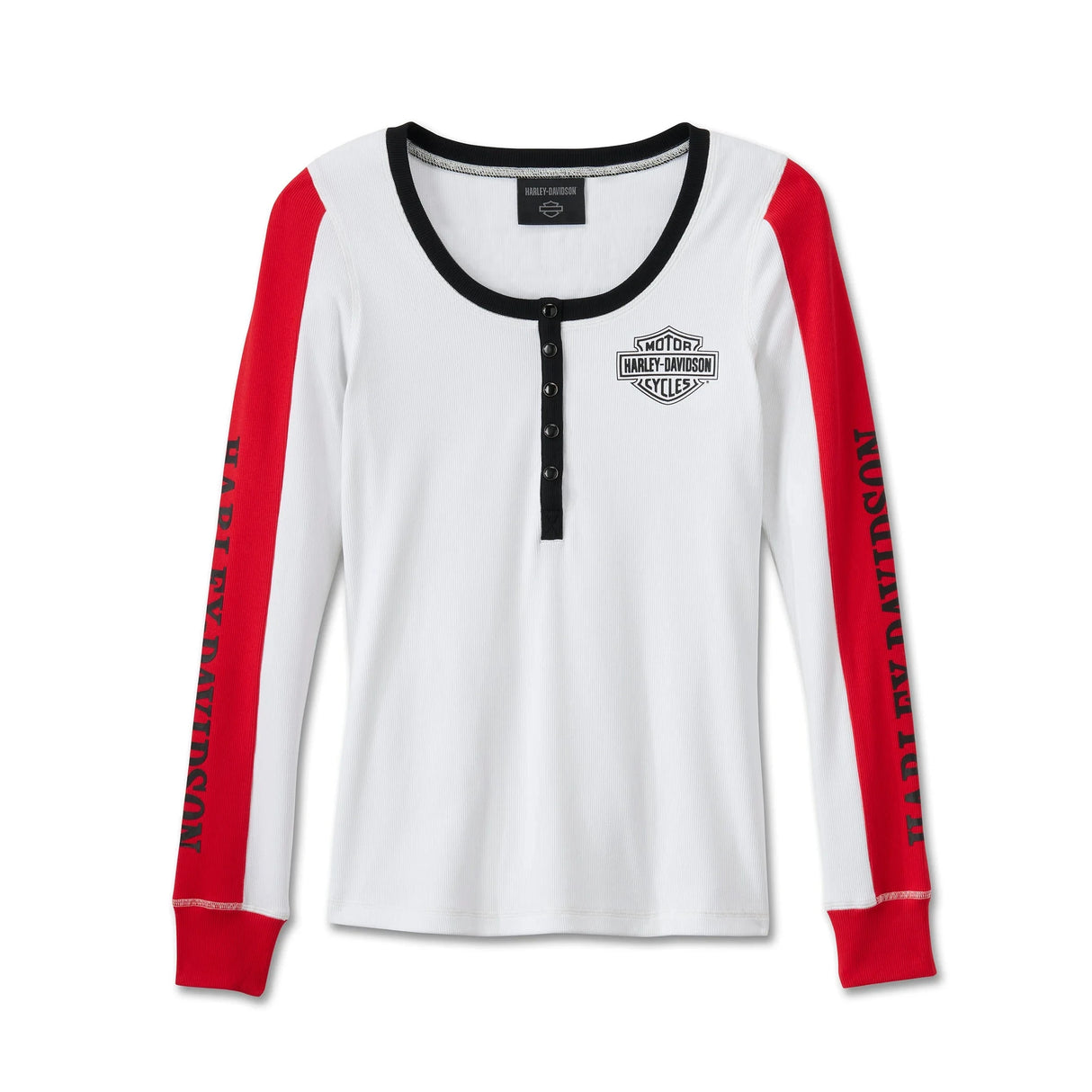 Harley-Davidson Women's B&S Snap Front Henley