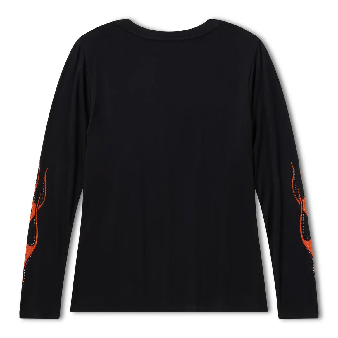 Harley-Davidson Women's Bling Flaming Iron Eagle Long Sleeve Tee