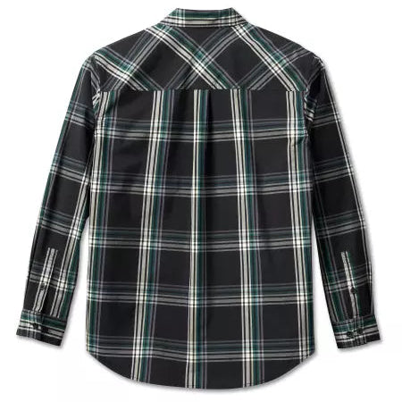 Harley-Davidson Men's Woven Shirt – Black Plaid
