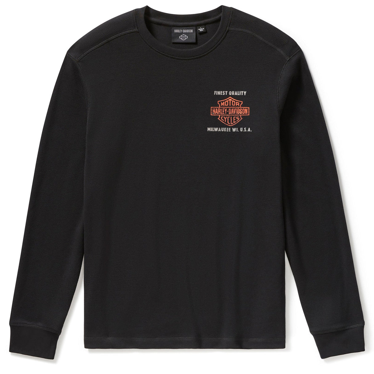Harley-Davidson Men's Parts & Services Thermal Long Sleeves T-Shirt - Black