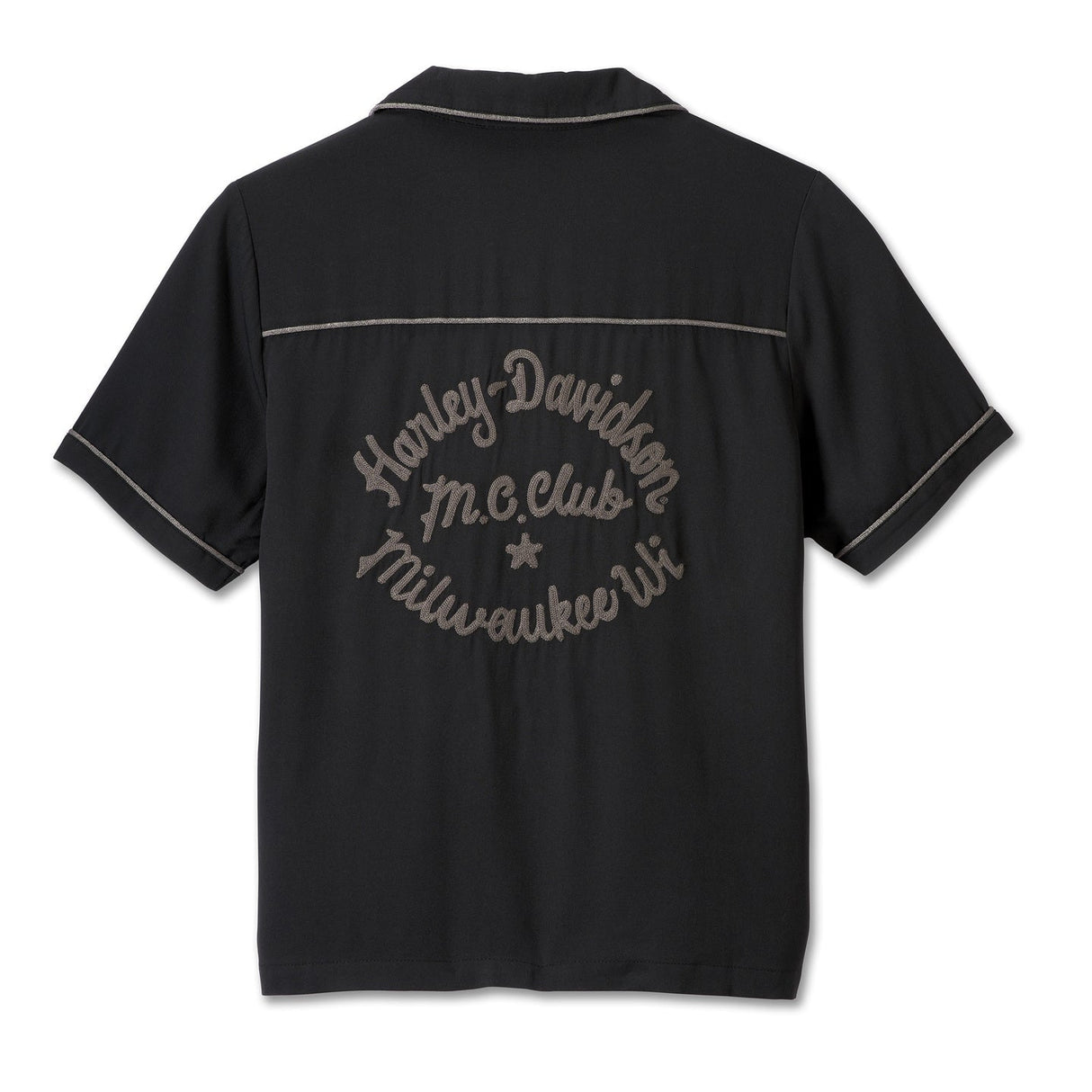 Harley-Davidson Women's Club Crew Contrast Piping Shirt